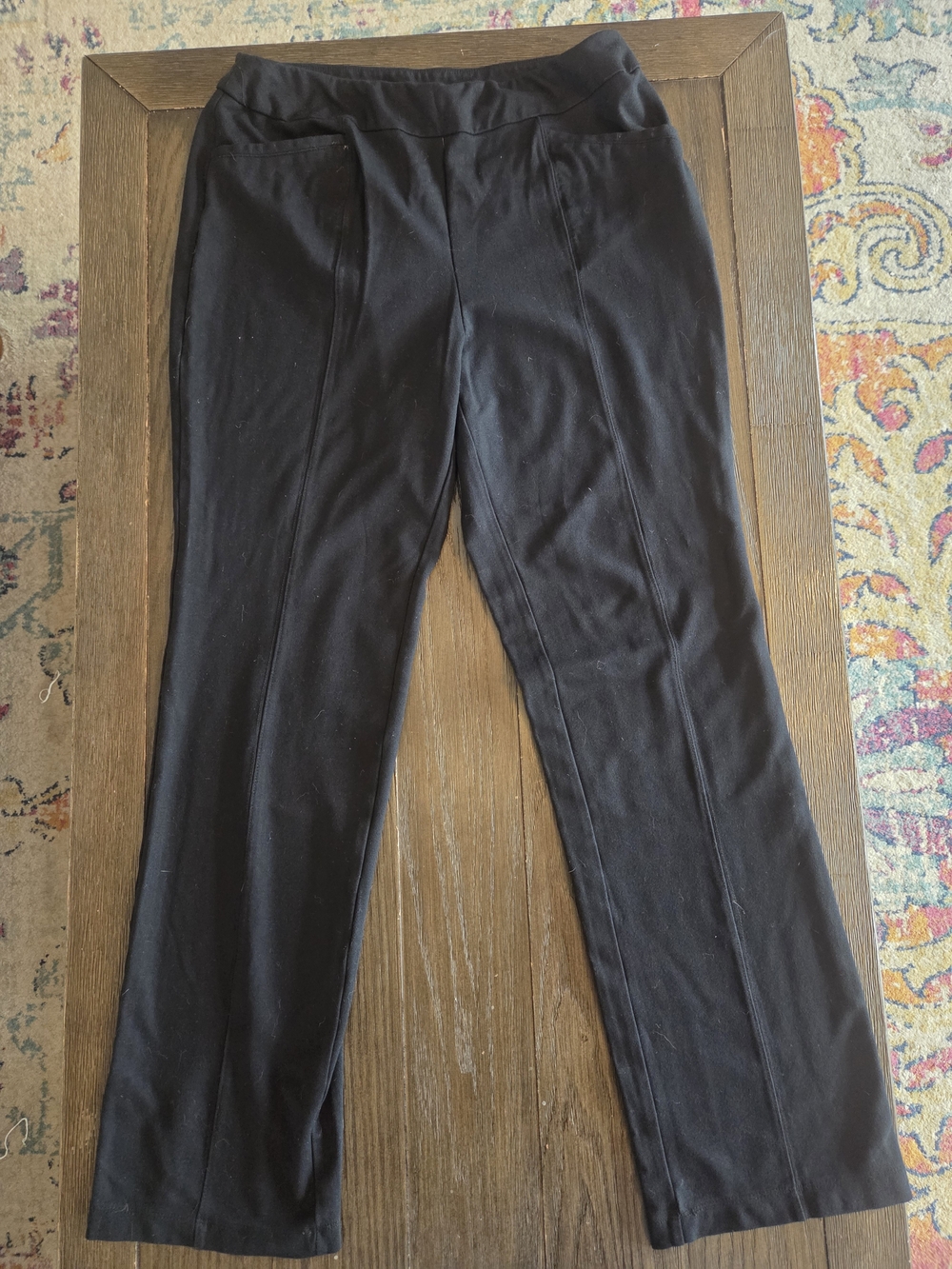 Cato Black Straight-Leg Pull-On Trousers